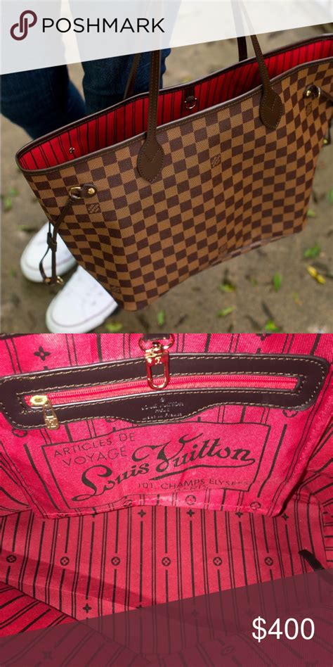 louis vuitton bag with pink inside